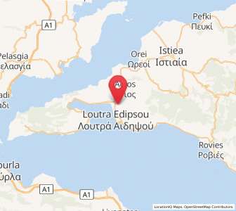 Map of Edipsos, Central Greece