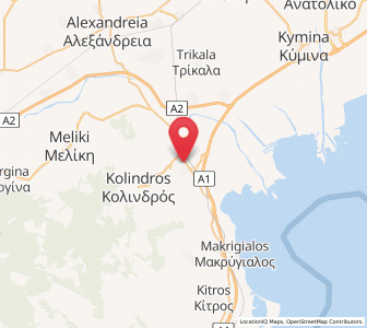 Map of Aigínio, Central Macedonia
