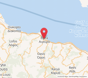 Map of Aíyira, West Greece