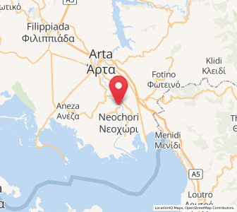 Map of Akropotamiá, Epirus