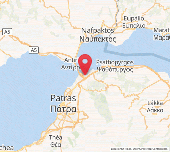 Map of Aktaío, West Greece