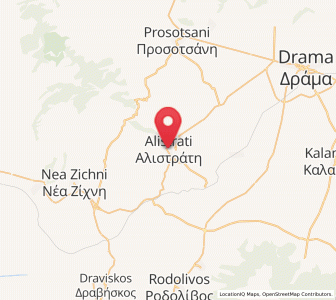 Map of Alistráti, Central Macedonia