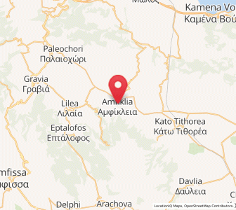 Map of Amfíkleia, Central Greece