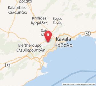 Map of Amisianá, East Macedonia and Thrace