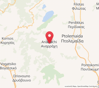 Map of Anaráchi, West Macedonia