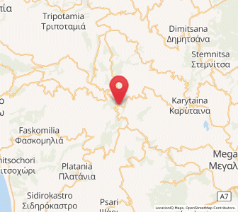 Map of Andritsaina, West Greece