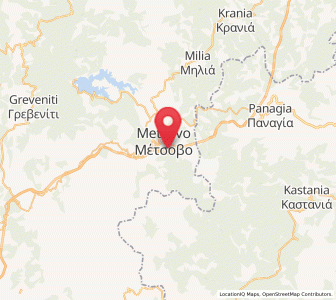 Map of Anílio, Epirus