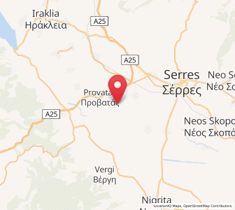 Map of Áno Kamíla, Central Macedonia