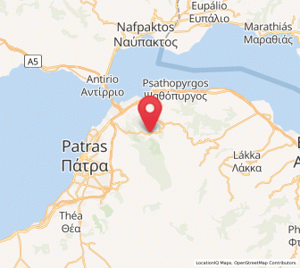 Map of Áno Kastrítsi, West Greece