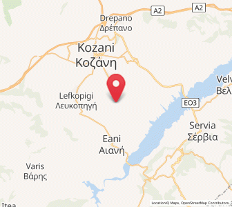 Map of Áno Kómi, West Macedonia