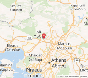Map of Áno Liósia, Attica