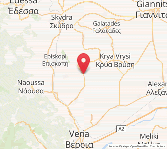 Map of Áno Zervochóri, Central Macedonia