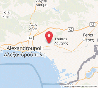 Map of Ántheia, East Macedonia and Thrace