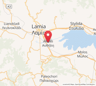 Map of Anthíli, Central Greece