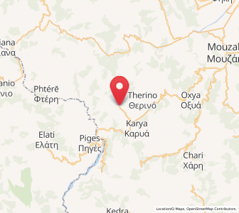 Map of Anthiró, Thessaly