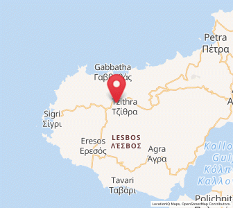 Map of Ántissa, North Aegean