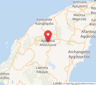 Map of Apóllona, South Aegean