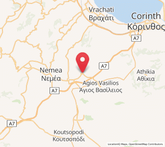 Map of ArchaÍes Kleonés, Peloponnese