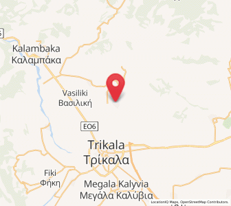 Map of Ardáni, Thessaly