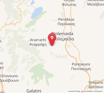 Map of Árdassa, West Macedonia