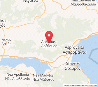 Map of Aréthousa, Central Macedonia