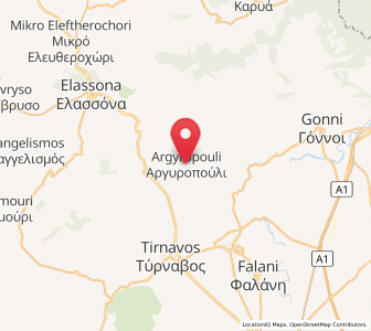 Map of Argyropoúli, Thessaly