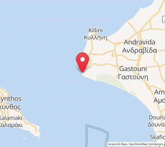 Map of Arkoúdi, West Greece