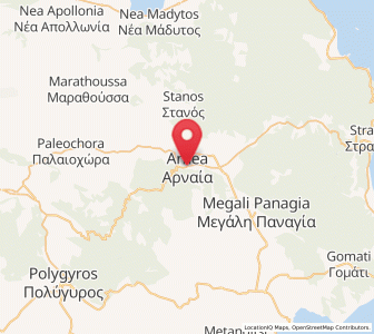 Map of Arnaía, Central Macedonia