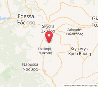 Map of Arsénio, Central Macedonia