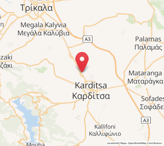 Map of Artesianó, Thessaly