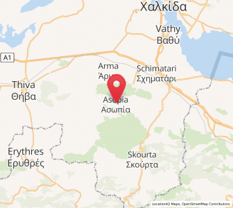 Map of Asopía, Central Greece