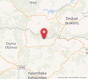 Map of Asprokklisiá, Thessaly