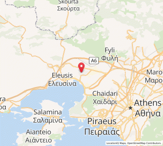 Map of Asprópyrgos, Attica