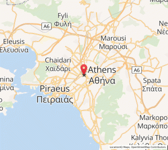 Map of Athènes, Attica