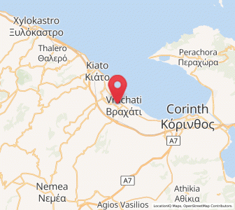 Map of Boláti, Peloponnese