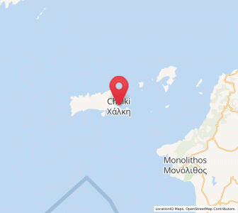 Map of Chálki, South Aegean