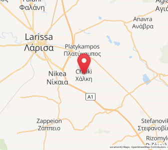 Map of Chálki, Thessaly