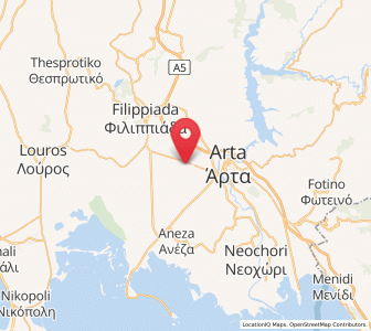 Map of Chalkiádes, Epirus