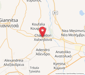 Map of Chalkidóna, Central Macedonia