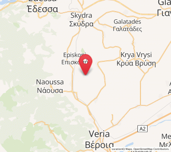 Map of Charíessa, Central Macedonia