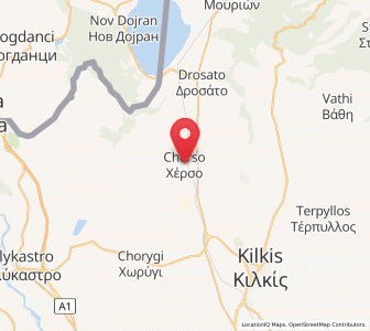 Map of Chérso, Central Macedonia