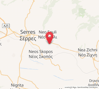 Map of Chrysó, Central Macedonia