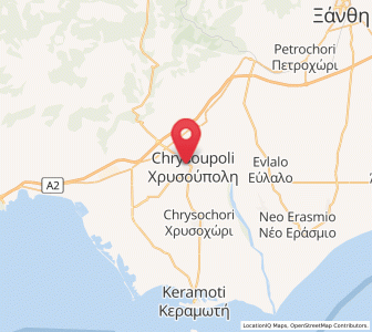 Map of Chrysoúpolis, East Macedonia and Thrace
