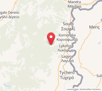 Map of Dadía, East Macedonia and Thrace