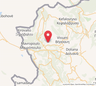 Map of Delvináki, Epirus