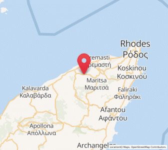 Map of Dhamatria, South Aegean