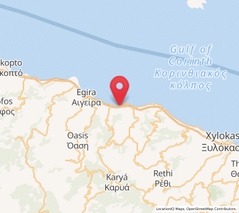 Map of Dhervéni, Peloponnese