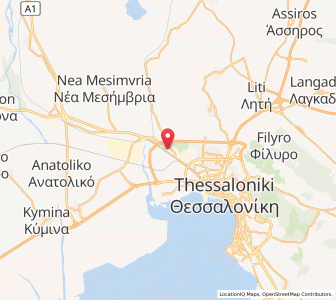 Map of Diavatá, Central Macedonia