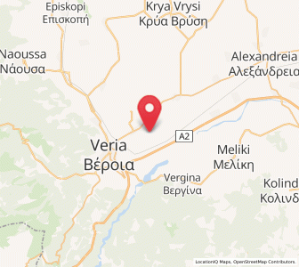 Map of Diavatós, Central Macedonia