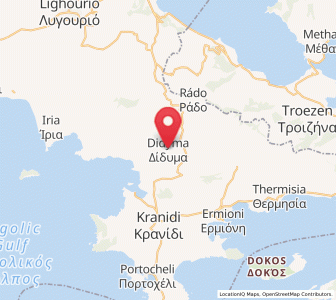 Map of Dídyma, Peloponnese